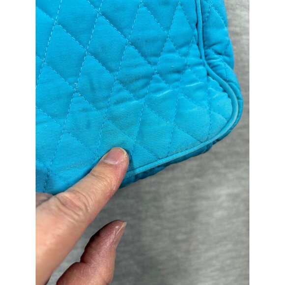 Vera Bradley Quilted Blue Tote Bag & Wallet Set Purse - Picture 7 of 16